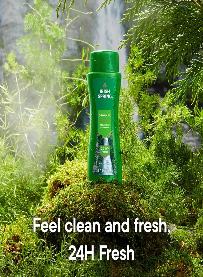 Irish Spring Men's Body Wash Shower Gel, Original Clean, Travel Size Body Wash, 3.40 Fl Oz (Pack of 24) - Image 3